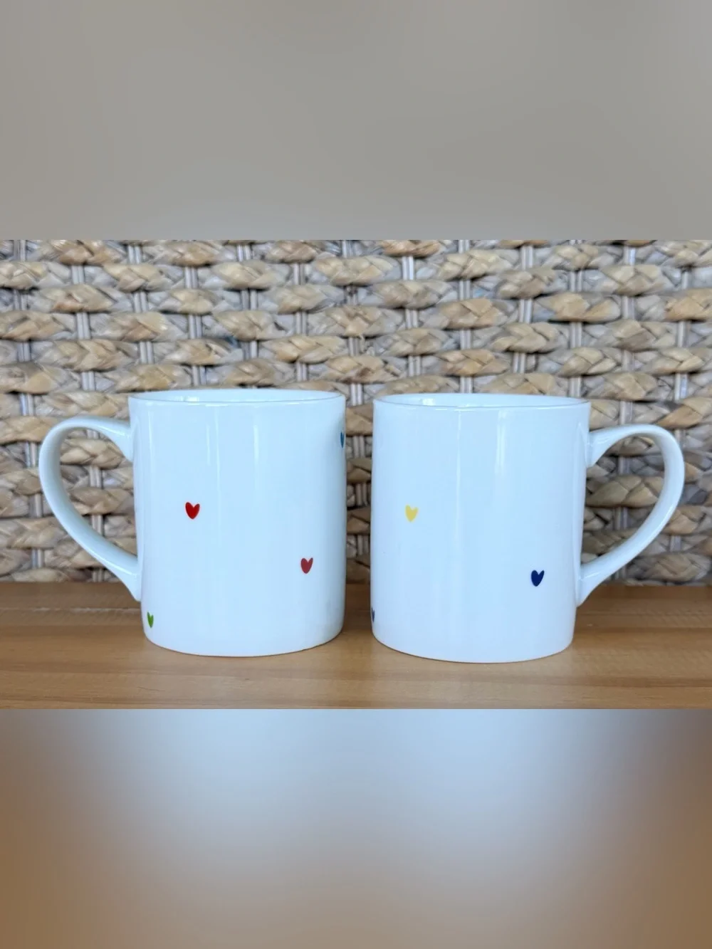 2 Williams Sonoma HRC Human Rights Campaign Heart Mug Pottery Barn West Elm Read